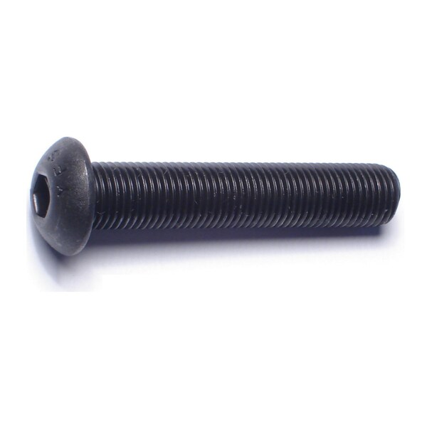 Midwest Fastener 3/8"-24 Socket Head Cap Screw, Button, Plain Steel, 2 in Length, 3 PK 79576 - main